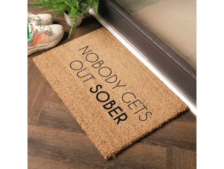 Fußmatte TYPO-SOBER 40 x 1 x 60cm Braun