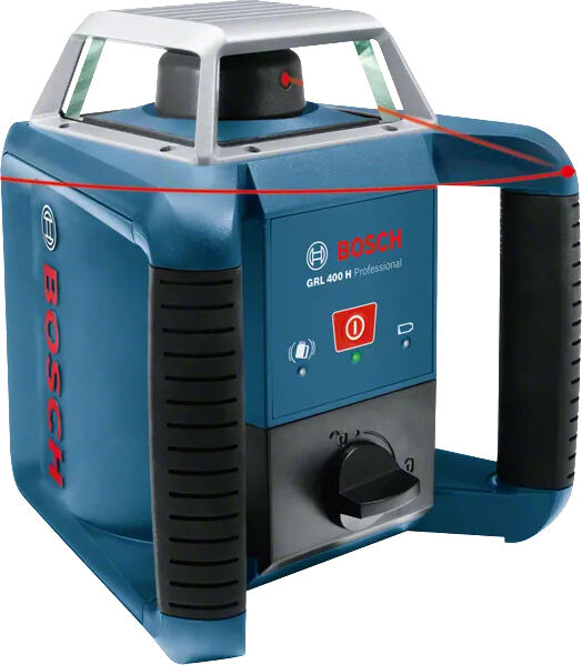 Laser rotatif GRL 400 H Professional + 2 piles 1,5 V LR20 + 1 pile 9V 6LR61 + coffret BOSCH 0601061800