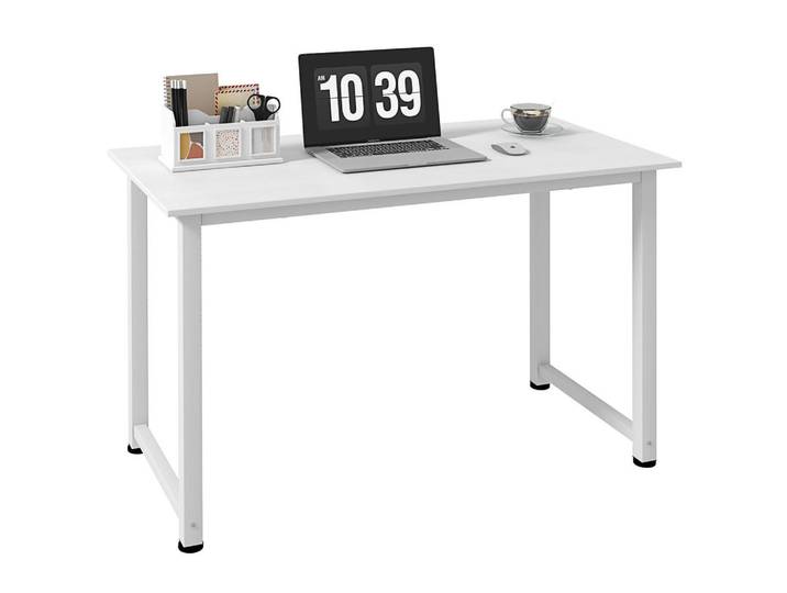 ComfortXL Computertisch De-14882 120x60 cm multifunktional Weiß, 120x76x60 cm, Büromöbel, Schreibtische, Computertische