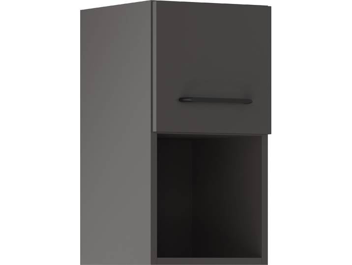 Klapphängeschrank IMPULS KÜCHEN Tirana , in vier Breiten, Höhe: 57,9 cm , grafit, B:30cm H:57,9cm T:34,2cm, Dekorfolie, Holzwerkstoff, Schränke, vormontiert, mit Klapptür und offener Nische
