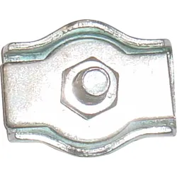Simplex Seilklemme mit Schraube, verzinkt, maximaler Ø Seil: 4 mm