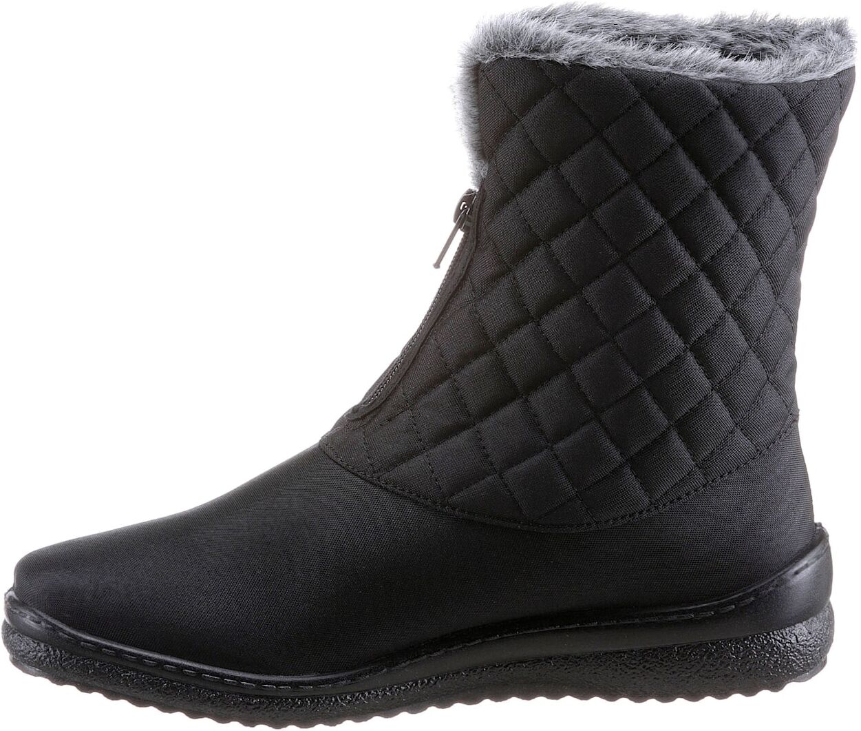 Stiefelette, Damen, Gr. 43, Textil, schwarz, Schuhe Stiefelette schwarz 43, Textil