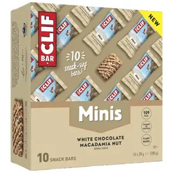 CLIF BAR Energieriegel White Chocolate Macadamia Nut Minis 28g | 10 Ri