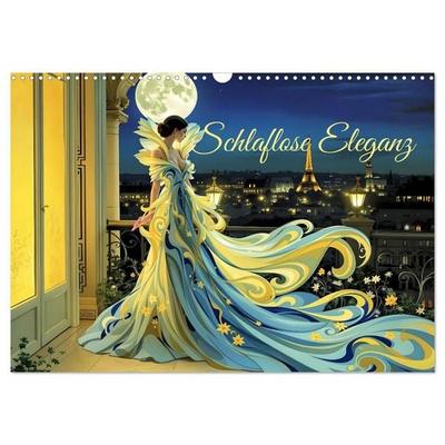 Schlaflose Eleganz (Wandkalender 2027 DIN A3 quer), CALVENDO Monatskalender