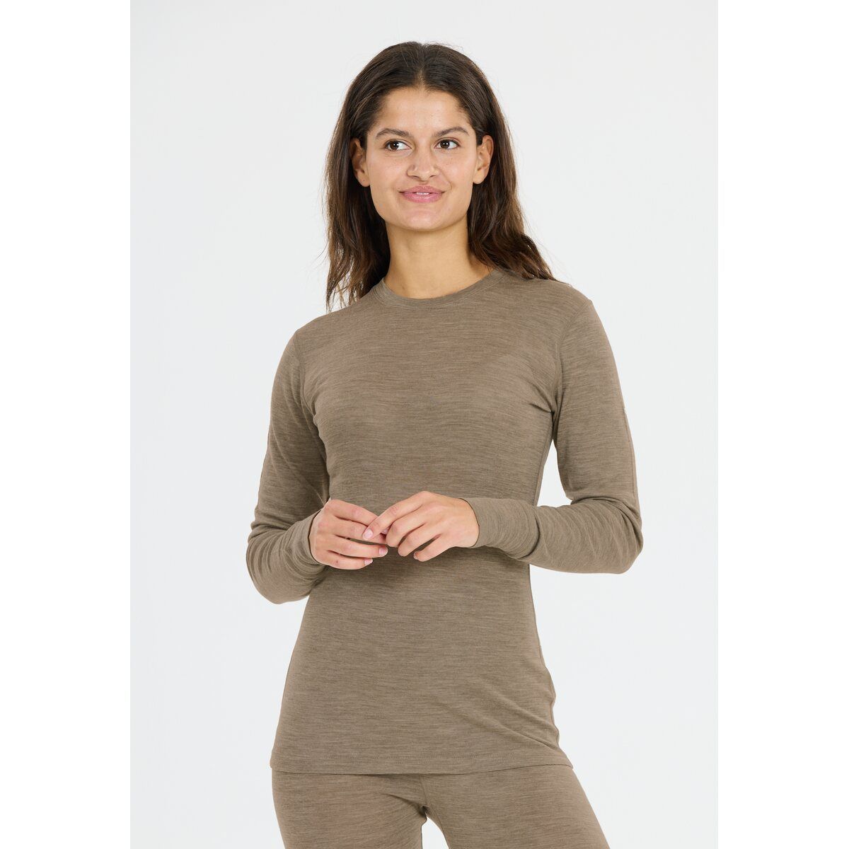 Whistler Cerro W Merino Wool Baselayer Top fallen rock (3040) 40 W233600-3040-40