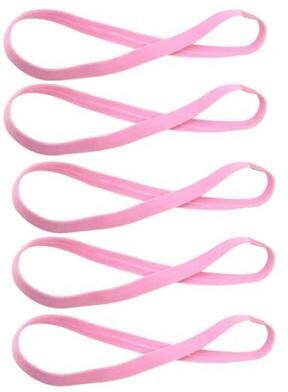 Uplift Picks Non Slip Candy Color Sports Headbands pink (5 Pcs)