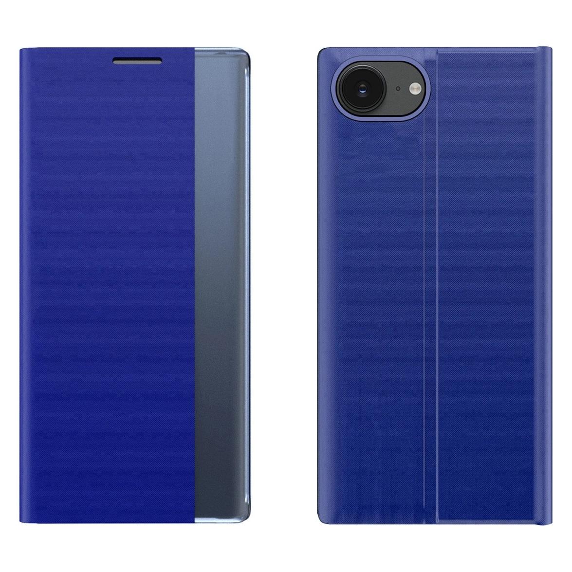 Hurtel Back panel cover New Sleep Case iPhone 16e Flip Cover with Stand - Blue (Apple iPhone 16e, Apple iPhone 17e) (NEW SLEEP CASE IPHONE SE 2025 BLUE)