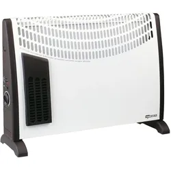 Termozeta TZR17 Elektroheizung Indoor Schwarz, Weiss 2000 W Elektrische Konvektionsheizung, Heizkörper, Weiss, Schwarz