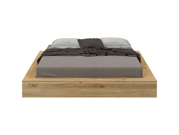 Bett Holz Werk Wildeiche Nature Massivholz 180 x 200 cm
