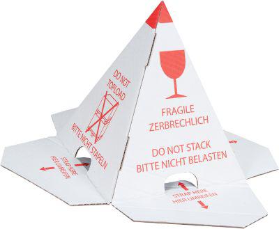 Stapelschutzpyramide, Palettenhütchen, selbstklebend, 25 Stück