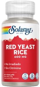 Solaray LEVEDURA VERMELHA DE ARROZ 45 Cápsulas vegetais