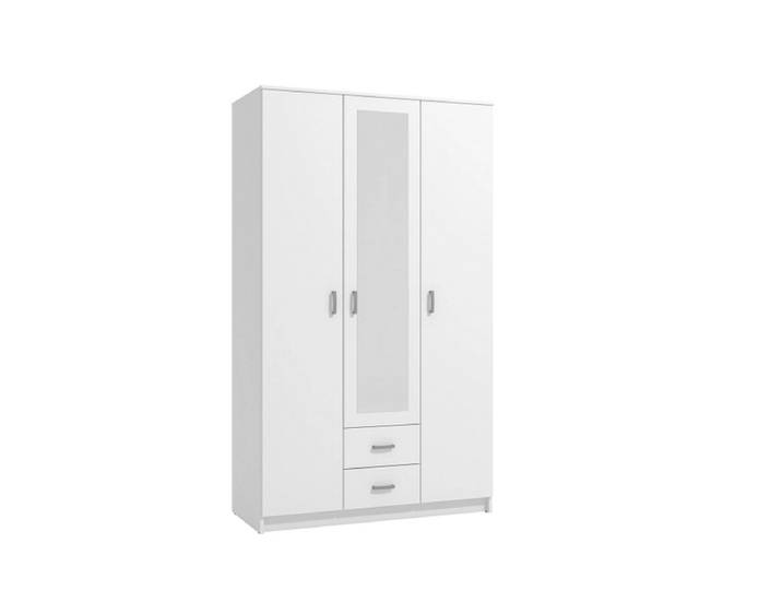Drehtürenschrank HANA weiss 3 Türen 2 Schubladen