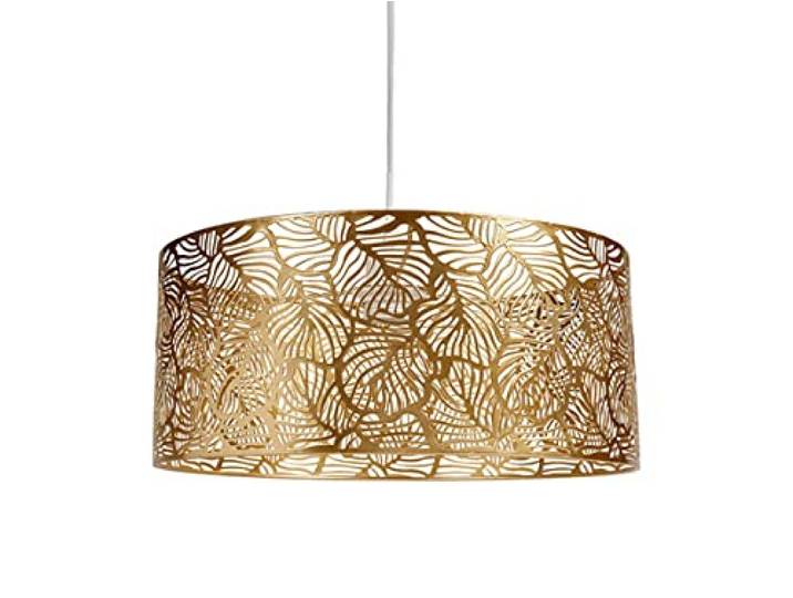 Ostaria 33018 Plafonnier Calathea - Suspension en métal doré - Lampe Suspendue Hauteur 15 cm\, diamètre 35 cm - Suspension luminiare modèle Calathea doré