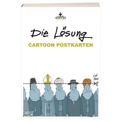 Cartoon Postkarten - Die Lösung, Karte von , Scherz & Schund Fabrik e.U., 978-3-903055-91-9