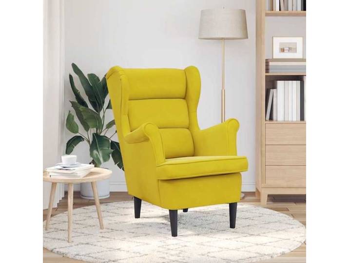 Jaune Fauteuil simple - SWEETY Fauteuil jaune moutarde velours 71x92x91cm CL12113597985