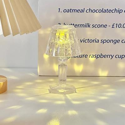 Uplift Picks Mini Color Changing Crystal Table Lamp For Festive Ambient Lighting Anywhere a