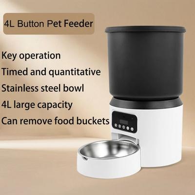 Uplifted Finds 4L Smart Automatic Pet Feeder With Camera And Timer Dispenser keypad No Video