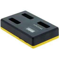 PATONA USB Triple Ladegerät f. Canon NB-13L inkl. USB Type C Kabel