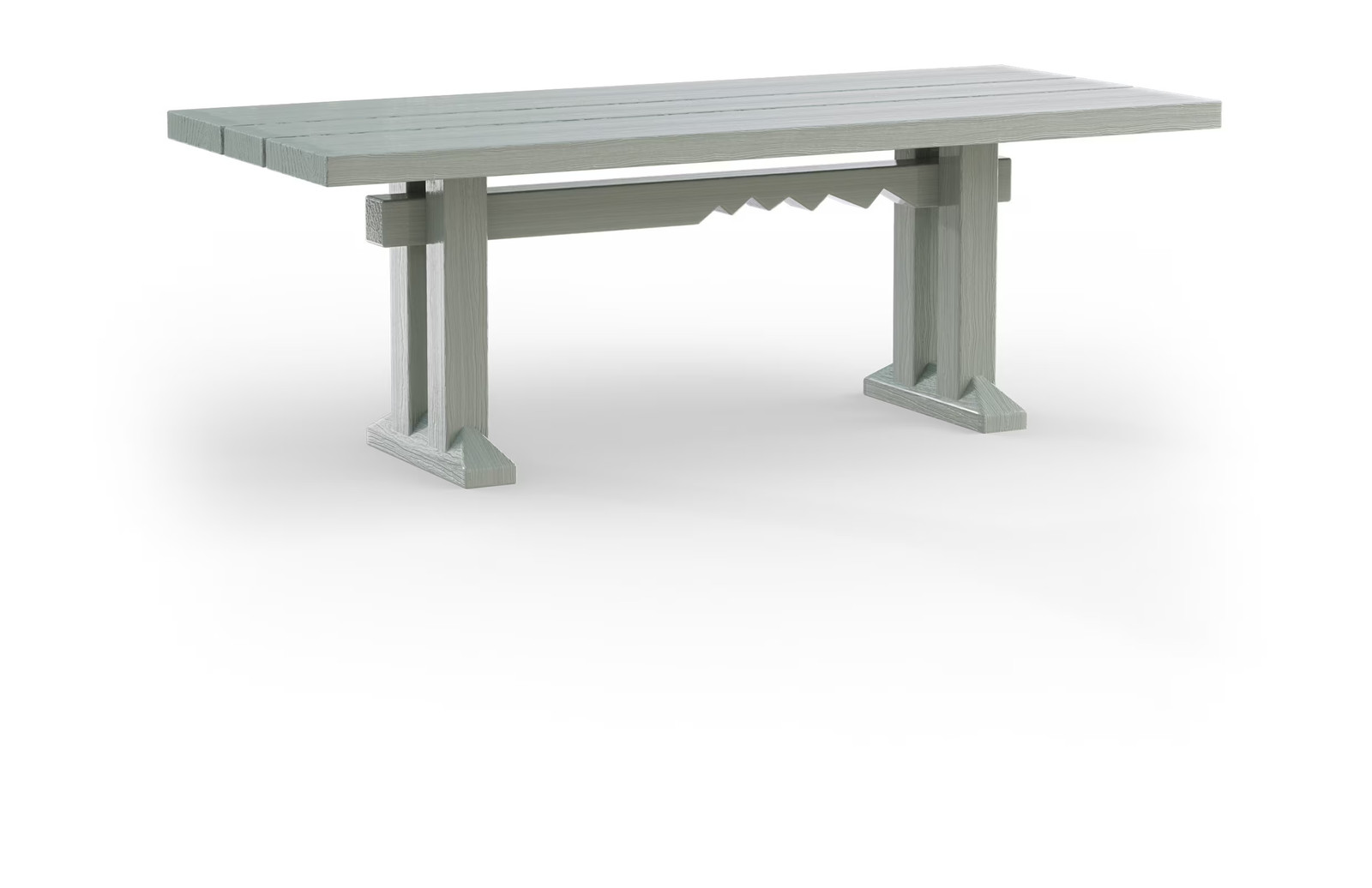 HKliving Eettafel Forma Sungkai hout Smoke High Gloss B: 220 cm, D: 90 cm
