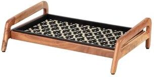 Jani Single-Tier Natural Stand 2-Pair Rubber Boot Tray