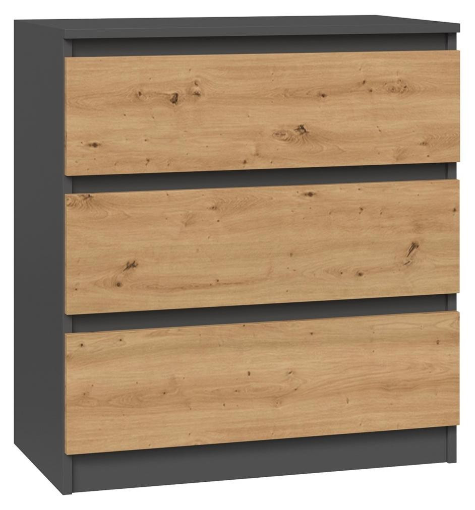 Topeshop M3 modern dressoir antraciet/artisan