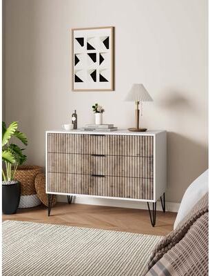 "Manhattan Comfort Dumbo 35"" Fluted Dresser (3-Drawer)"