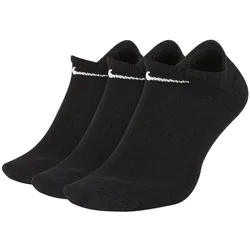 Nike Unisex Everyday Cushioned Training No-Show Socks (3 Pairs) schwarz