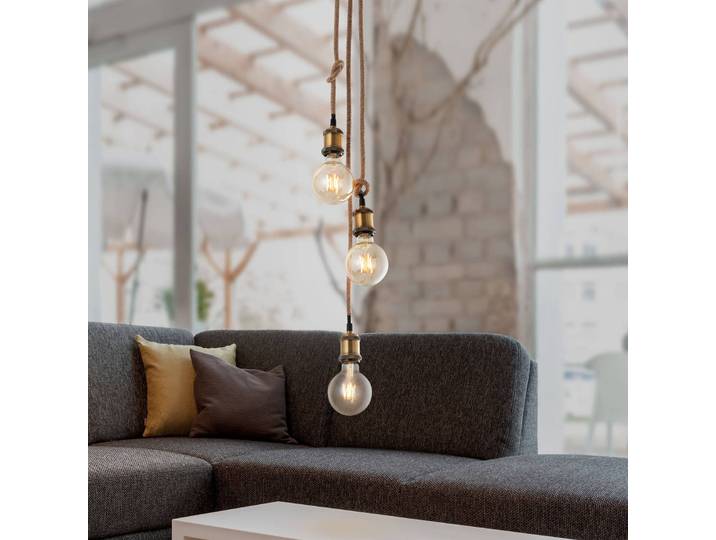 Näve Hängelampe Ontario, dimmbar, für Wohn- / Esszimmer, Metall, Vintage, Pendelleuchte
