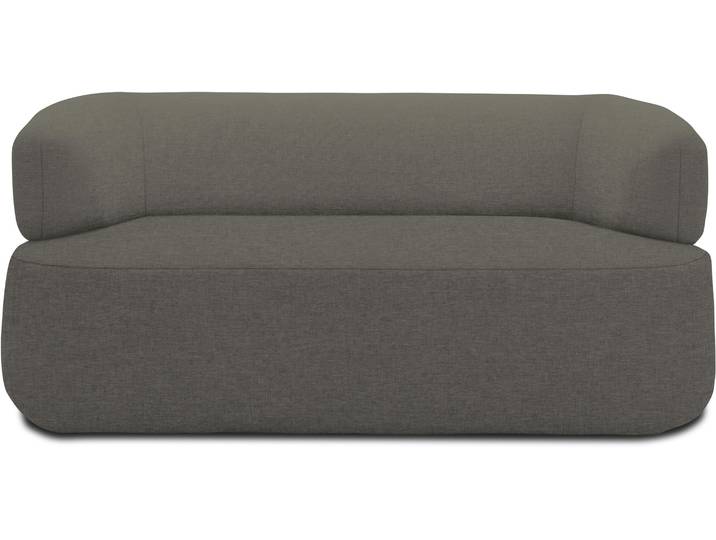 2-Sitzer DOMO COLLECTION 800012 Designsofa, komfortabel und elegant, organische Formensprache , silber, B:160cm H:71cm T:86cm, 100% Polyester, Sofas, 2-Sitzer, Formschöner 2-Sitzer