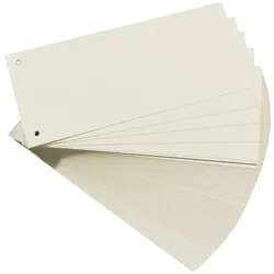 Herlitz 10843654 Trennblatt Karton Weiß 100 Stück(e)