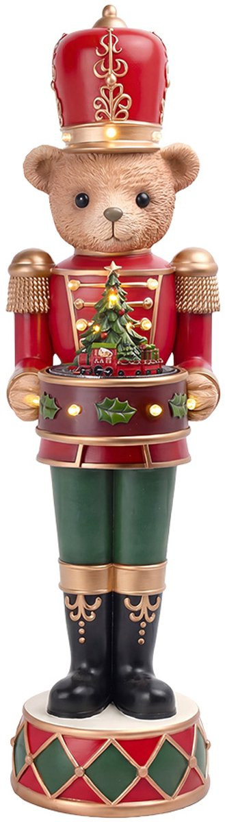 Clayre & Eef Kerstdecoratie Notenkraker Rood