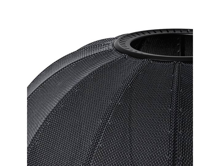 Knit-Wit 75 Round Pendelleuchte Schwarz - Made By Hand - Aluminium
