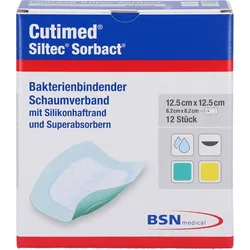 Cutimed 12.5x12.5 Siltec Sorbact B 12 ST