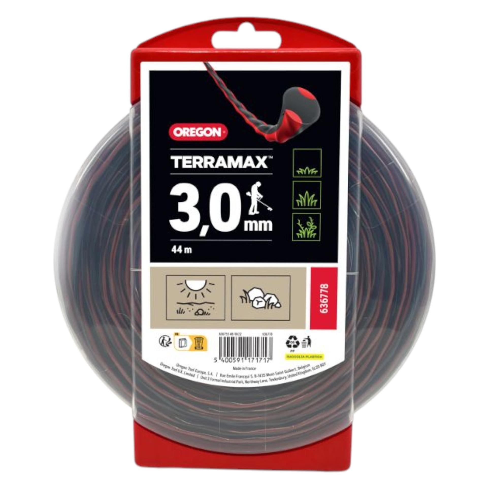 Oregon Faden TerraMax, 3.0 mm x 44 m (Rasentrimmer) (636778)