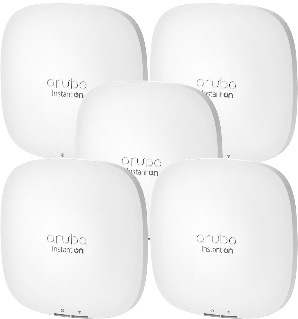 HPE Networking Instant On 5xAP22 (RW) ohne Netzteil Access Point Dualband Set5 R4W02ASet5