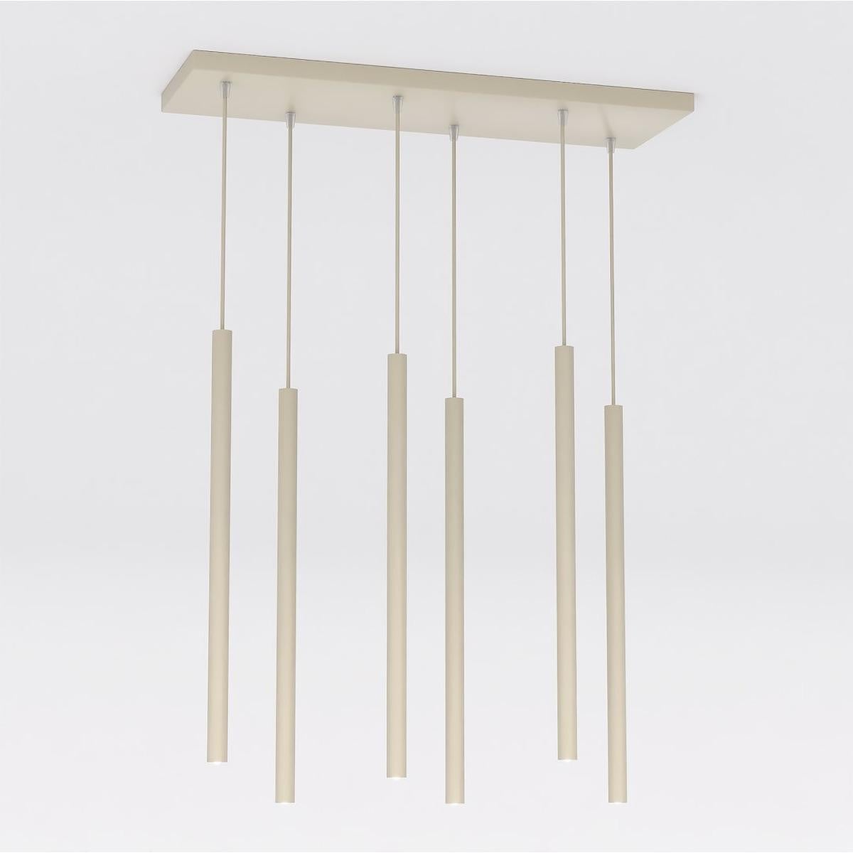 Kendra Home Hanglamp SELTER beige staal cilinder