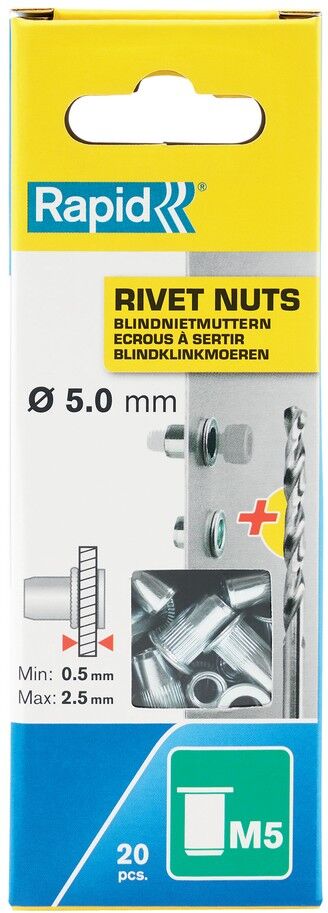 Isaberg Rapid AB Rapid Blindnietmutter, M5