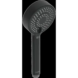 HANSA HANSABASICJET Handbrause, Anti-Kalk-Technik, Durchmesser 95 mm, Eco-Durchfluss, 3-strahlig, 4463030033, Farbe: Mattschwarz