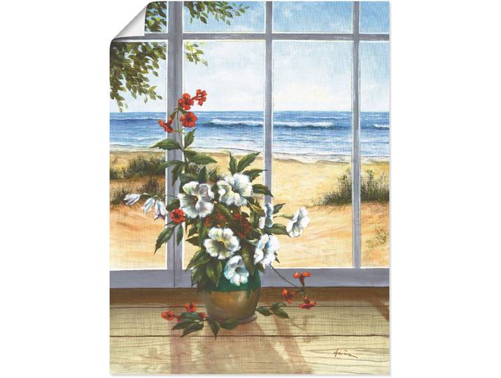 Wandbild ARTLAND Meerblick , beige (farbe bild(er): naturfarben), B:30cm H:40cm, Bilder, Wandbild, als Leinwandbild, Poster in verschied. Grössen