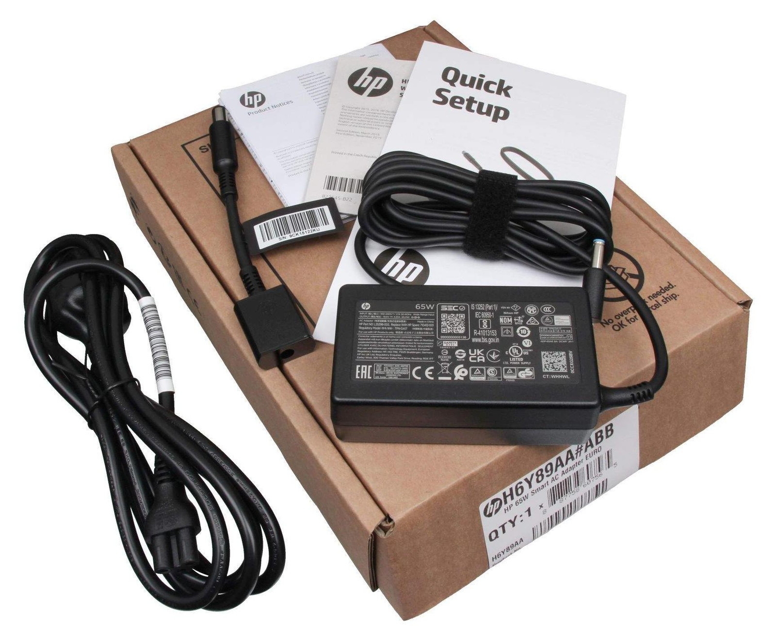 HP 8MQ79AV AC/DC-omvormer, Zwart