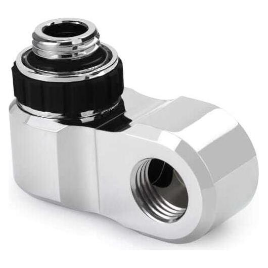 Alphacool Apex Grip offset 27mm 2x 90° OT/IT G1/4 rotatable chrome (14894)