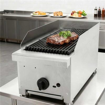 Kodotan sofa 12 InchGas LavaRock Charbroiler,Countertop Stainless Steel Grill&1Burner 28000 BTU, Natural Gas,Durable Cast Iron Grates