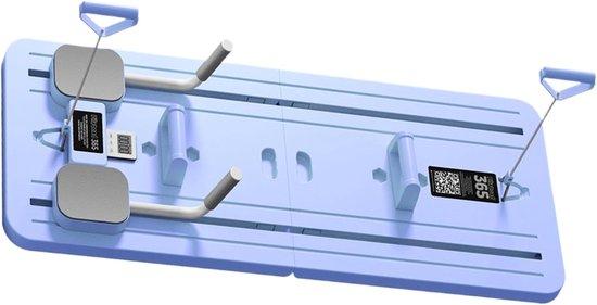 Famanu Pilates Trainingsbord - Fitnessgerät mit kompaktem Design - 106x41 cm - Lila Orchidee