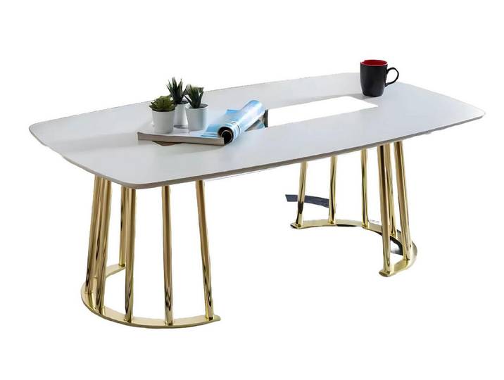 Xlmoebel Couchtisch Moderner weißer Couchtisch mit luxuriösem Design (Packung, 1-St., Couchtisch), Hergestellt in Europa