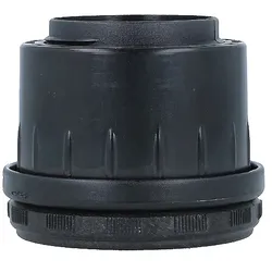 MS Beschläge Tischfußeinsatz Ø 60mm Schwarz Kunststoffadapter Einschiebadapter Kunststofffuß