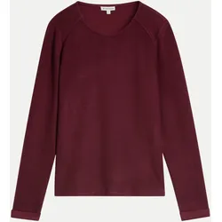 Sweatshirt in Melange-Optik Rot XL