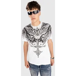 Affliction Death Eyes T-Shirt white Gr. XL