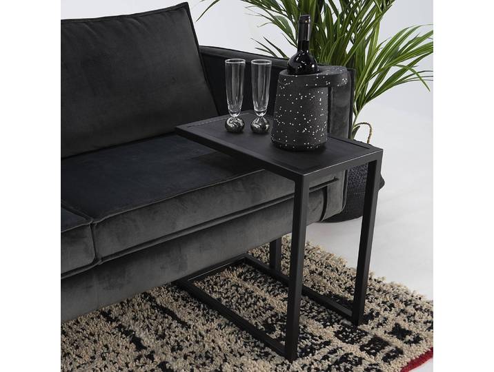 Beistelltisch Daniel -rechteckig 30 x 54 x 50cm Schwarz