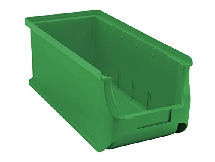 Allit 456293 ProfiPlus Box 3L, groene stapelbare box, PP TÜV/GS, V: 4,1 L, opbergdoos, opbergbox, stapelbaar