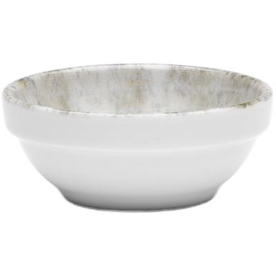 Schale VAN WELL "Korfu, 7,5 cm, 6 Stück", grau, Ø:7,5cm, Porzellan, Schüsseln, Schale, spülmaschinengeeignet